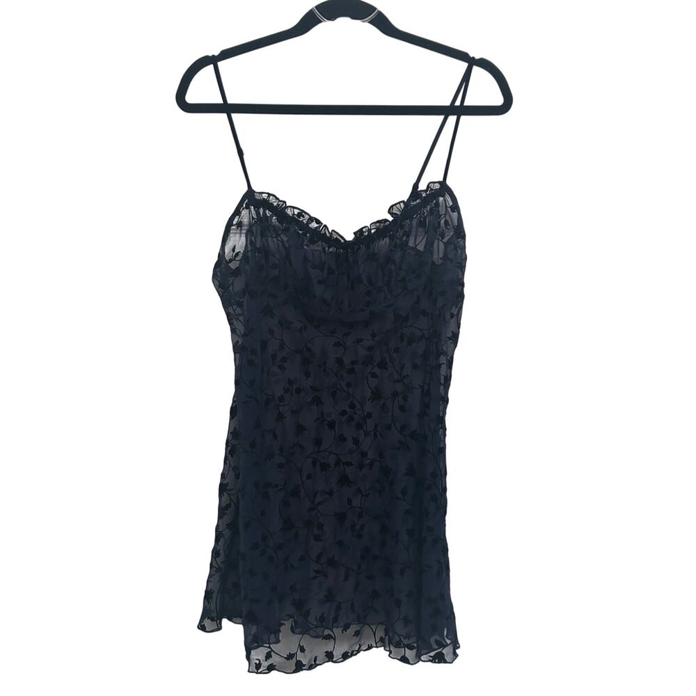 VICTORIA'S SECRET SHEER BURNOUT CHEMISE SLIP DRESS SIZE SMALL